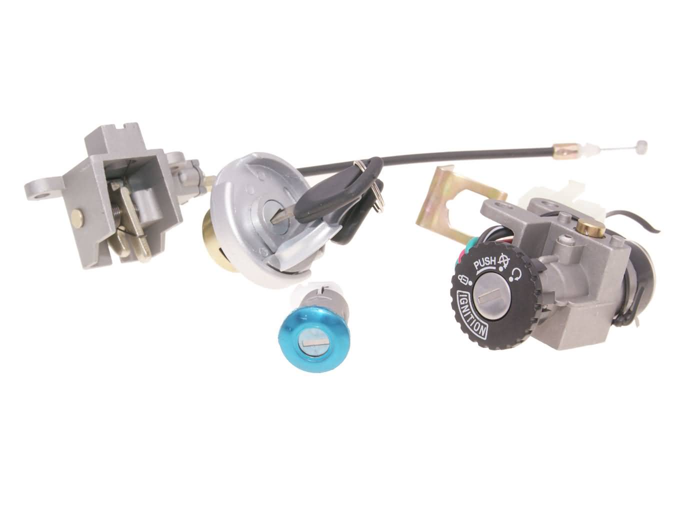 Set de încuietori complet 101 Octane pentru Znen, Flex Tech, Nova Motors, Benero, IVA și alte mărci