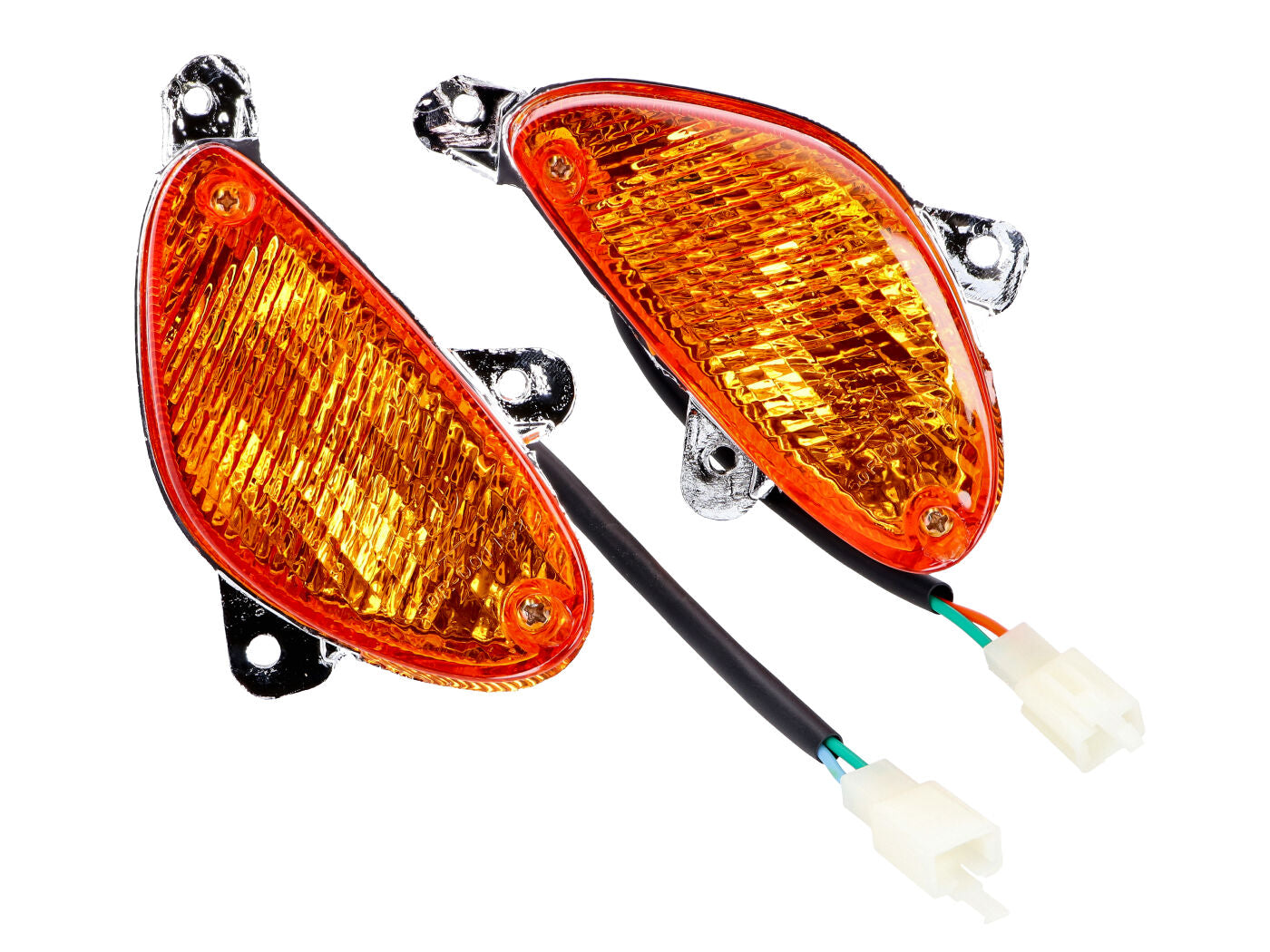 Set semnalizări față 101 Octane portocaliu pentru Baotian, Flex Tech, Explorer, ATU Explorer, Nova Motors și alte modele