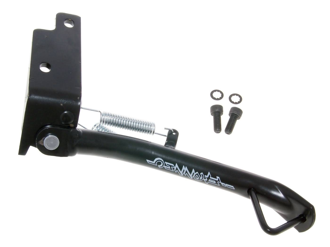 Cric lateral Buzzetti negru pentru Piaggio Fly, NRG 50, Fly 125, Gilera Runner și alte modele