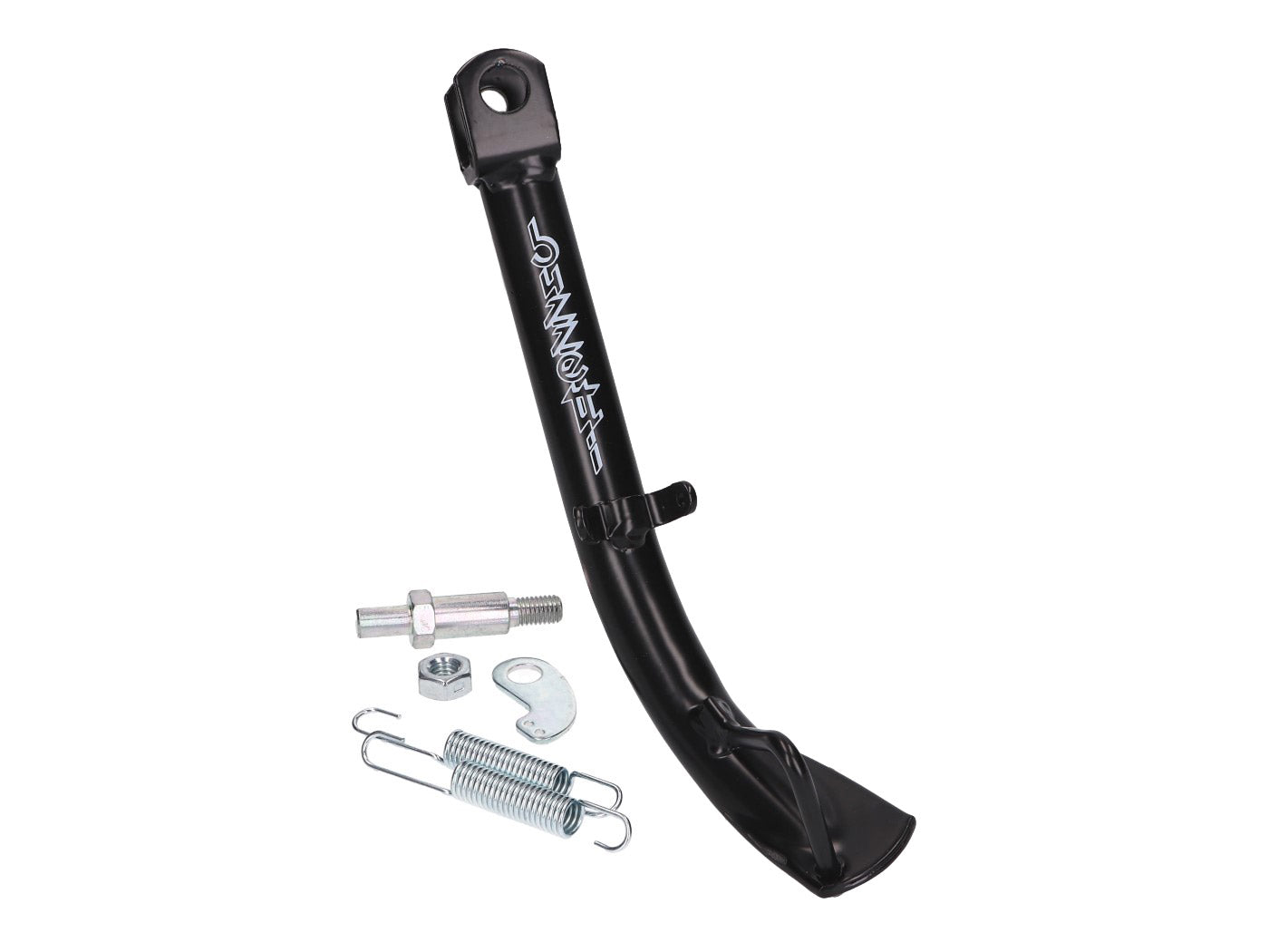 Cric lateral Buzzetti negru pentru Piaggio Liberty 50, 125, 150 iGet și alte modele