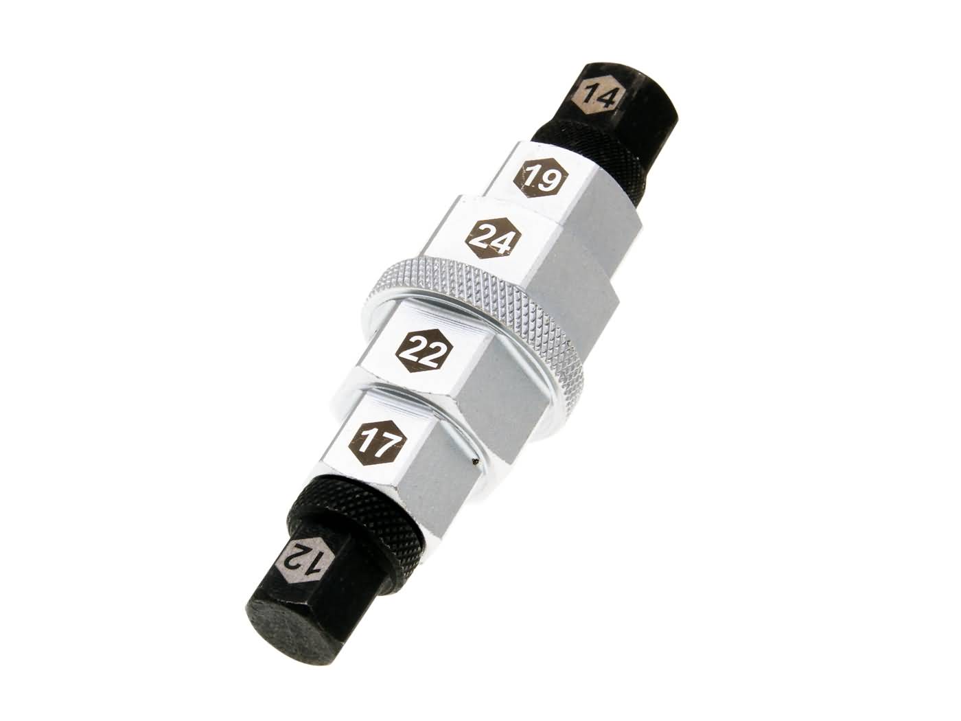 Cheie tubulară ax față Buzzetti multi-dimensiune 12, 14, 17, 19, 22, 24mm universal