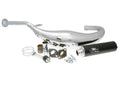 Eșapament Racing Moped Turbo Kit Carreras 80 Cromat pentru Derbi, Aprilia, Gilera și alte modele