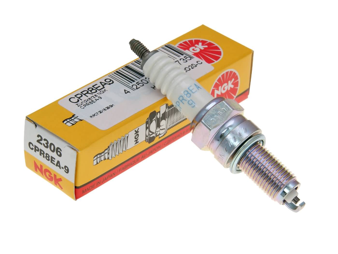 Bujie NGK CPR8EA-9 pentru Aprilia SR, Brixton Crossfire 500, Vespa Modern SXL/VXL și alte modele