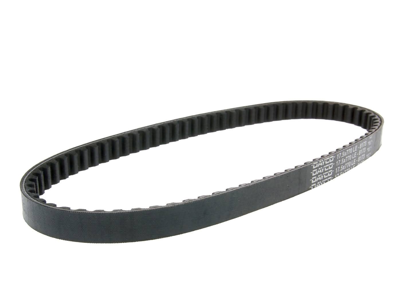 Curea transmisie Dayco 770-17,5 pentru Yamaha Aerox, BWs, Neos, MBK Booster, Ovetto și alte modele 100cc 2T