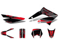 Set autocolante negru-roșu-gri mat pentru Gilera RCR 50 11-12 (D50B) ZAPABA01, RCR 50 13-17 (D50B)