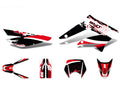 Set decorativ negru-alb-roșu lucios pentru Gilera SMT 50 11-12, SMT 50 13-17, SMT 50 Racing 11-12