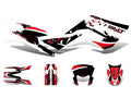 Set autocolante negru-alb-roșu mat pentru Gilera SMT 50 2018-