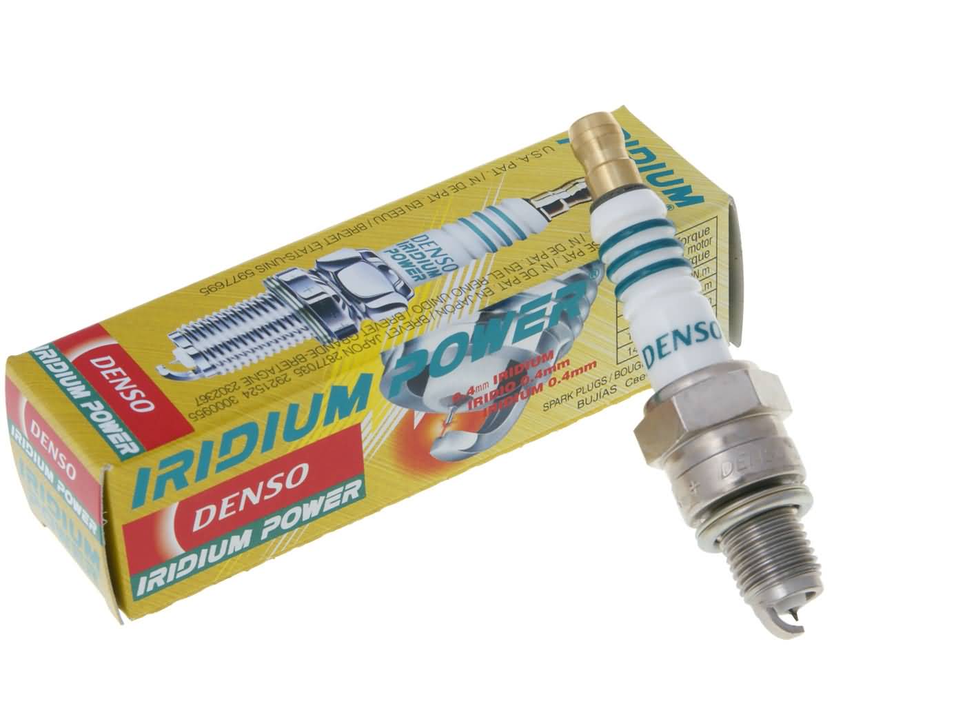 Bujie Denso IUF22 Iridium Power pentru Znen, SYM, Baotian, Kymco, Flex Tech și alte mărci