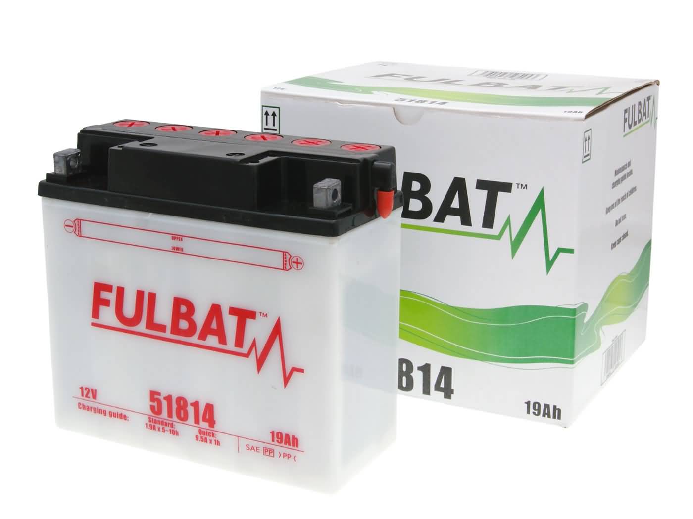 Baterie Fulbat 51814 DRY cu pachet acid inclus