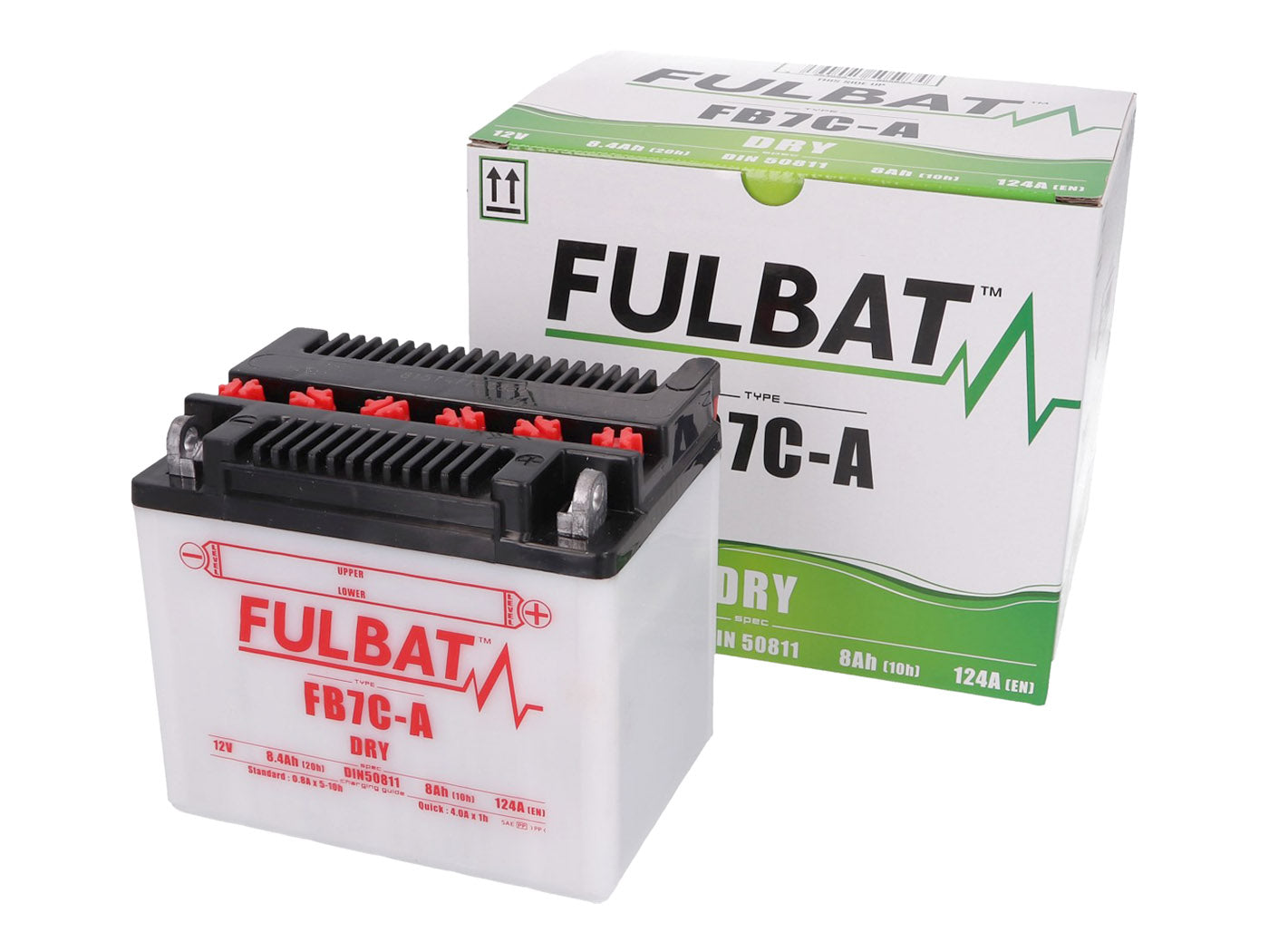 Baterie Fulbat FB7C-A DRY cu pachet acid pentru Yamaha Beluga 125, TW 125 Trailway