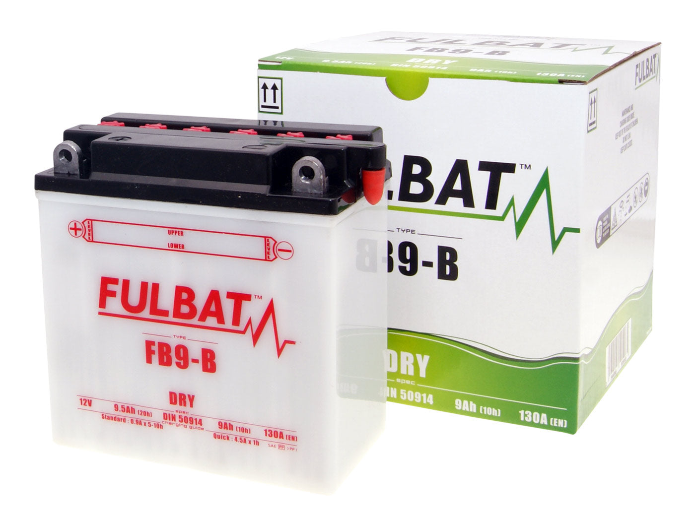 Baterie Fulbat FB9-B uscată cu pachet acid inclus