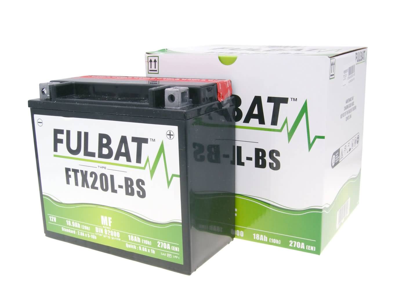 Baterie Fulbat FTX20L-BS fără întreținere pentru Kymco MXU 500, MXU 450i, UXV 500, Maxxer 450i și alte modele, Honda TRX