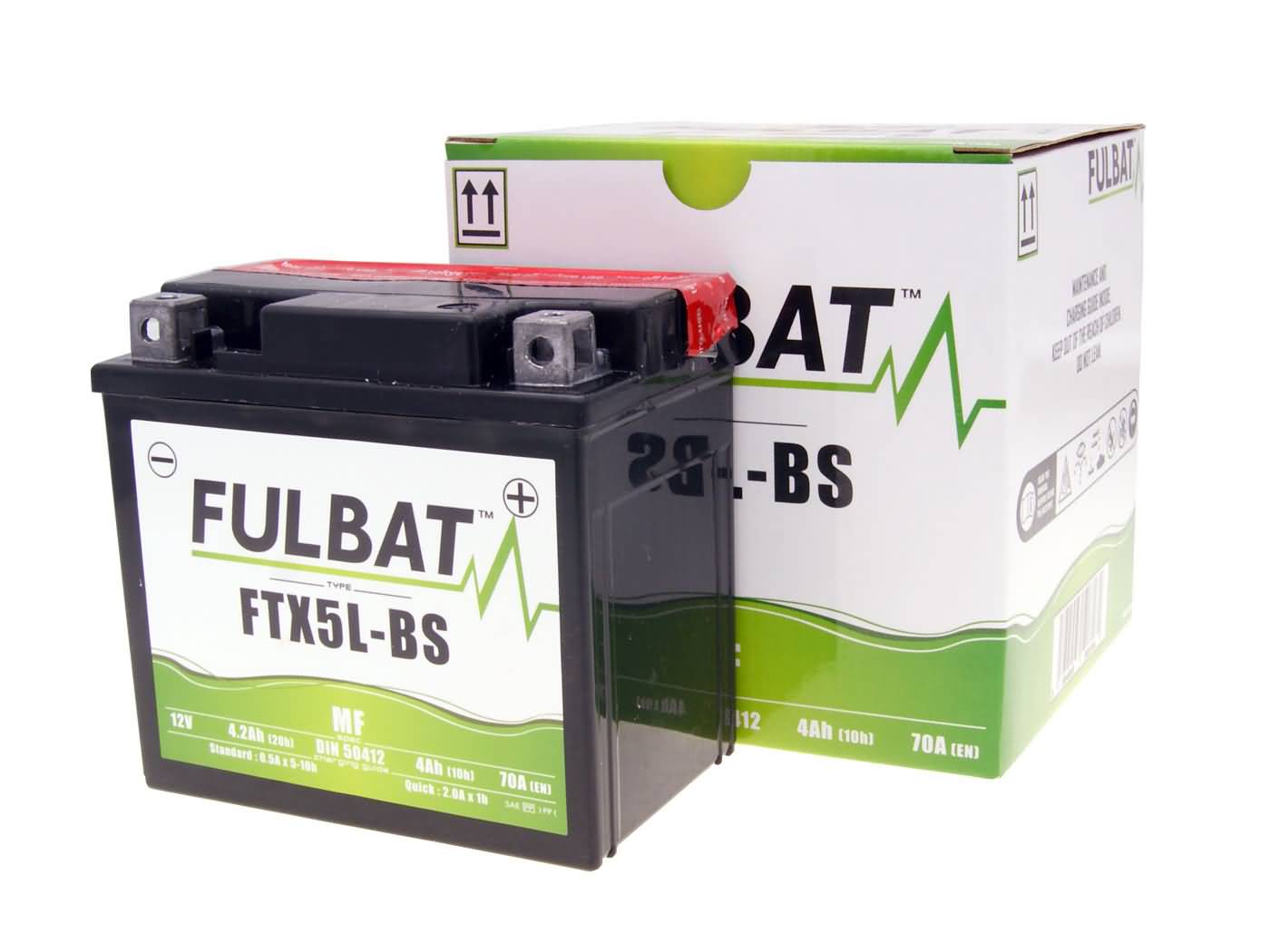 Baterie Fulbat FTX5L-BS fără întreținere pentru Baotian, Derbi, Kymco, CPI, Aprilia și alte mărci