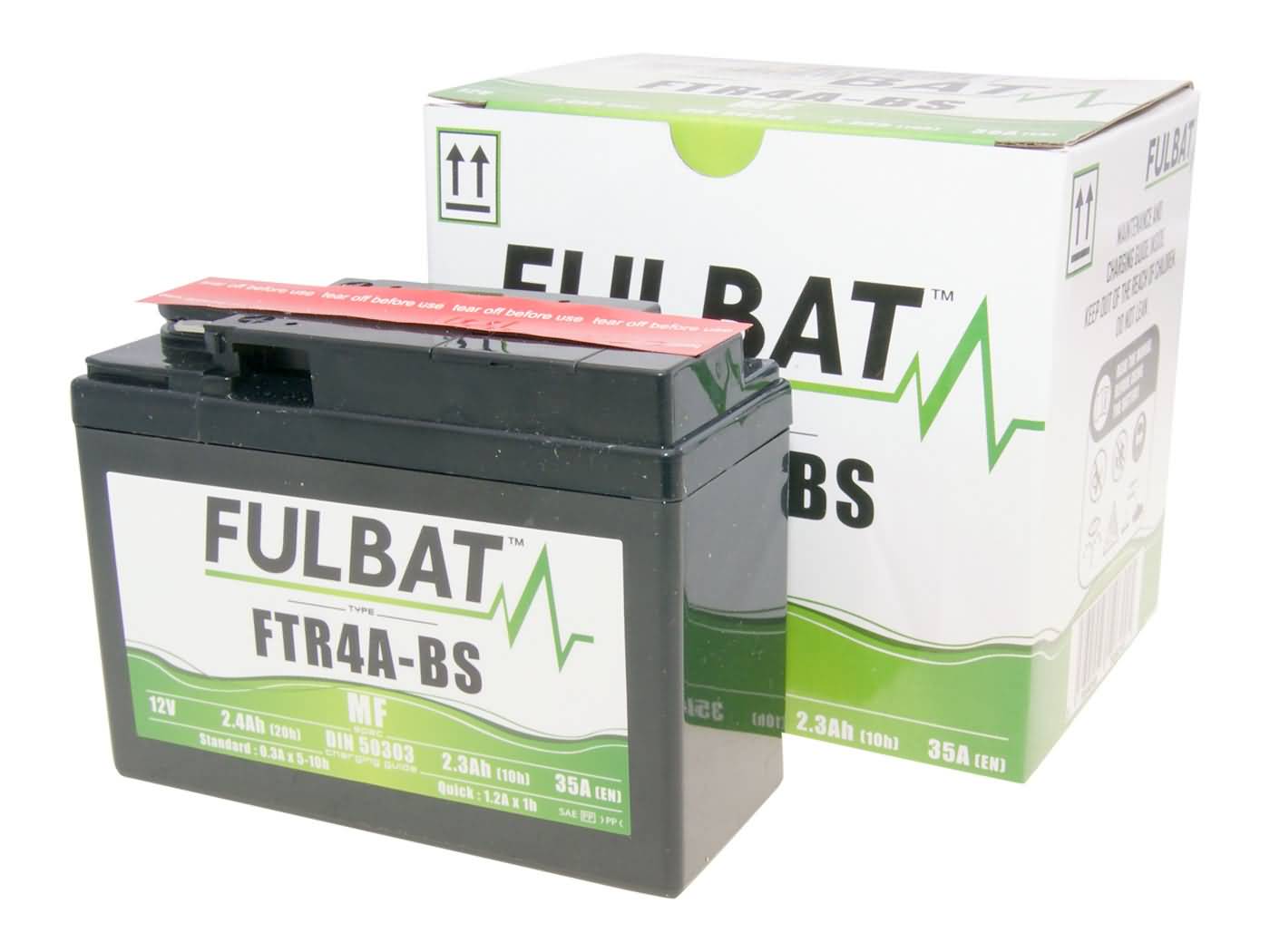 Baterie Fulbat FTR4A-BS MF fără întreținere pentru Honda Bali 50 SJ50, SFX 50, X8R 50 S/X, SH 50 Scoopy, SXR 50 MM