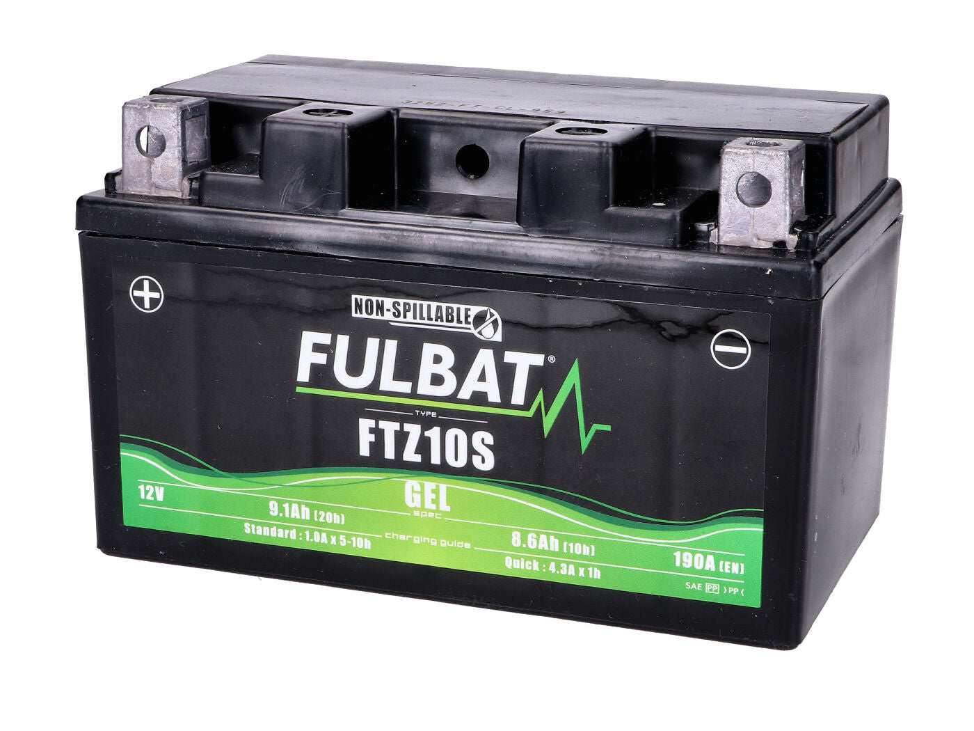 Baterie Fulbat FTZ10S Gel pentru SYM VS 125, VS 150, Suzuki Burgman 400, KTM Duke 690 și alte modele