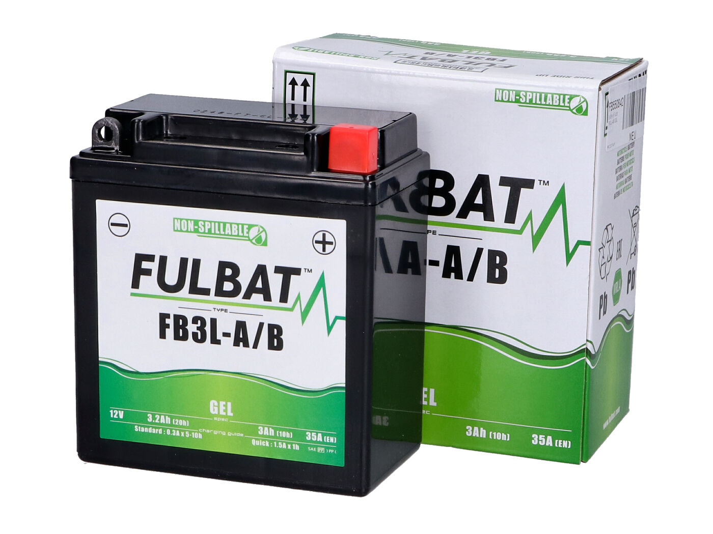 Baterie Fulbat FB3L-A/B GEL pentru Yamaha DT 50 R /M /MX AC -92, DT 50 R 93-97