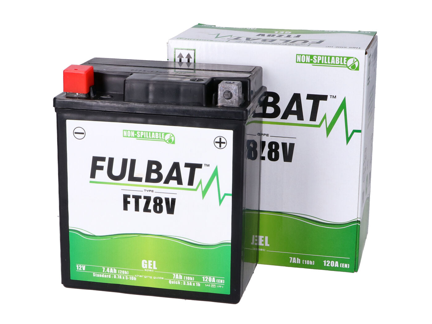 Baterie Fulbat FTZ8V GEL pentru Vespa Modern, Piaggio, Derbi, Honda, Aprilia și alte modele