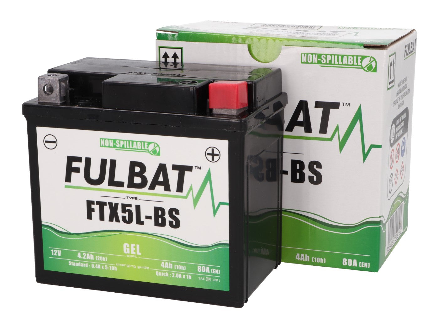 Baterie Fulbat FTX5L-BS GEL pentru Baotian, Derbi, Kymco, CPI, Aprilia și alte modele