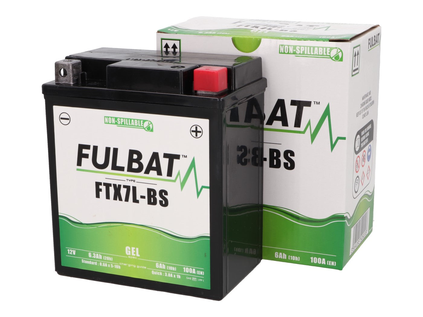 Baterie Fulbat FTX7L-BS GEL pentru Vespa Modern, Piaggio, Aprilia, Derbi, Honda și alte modele