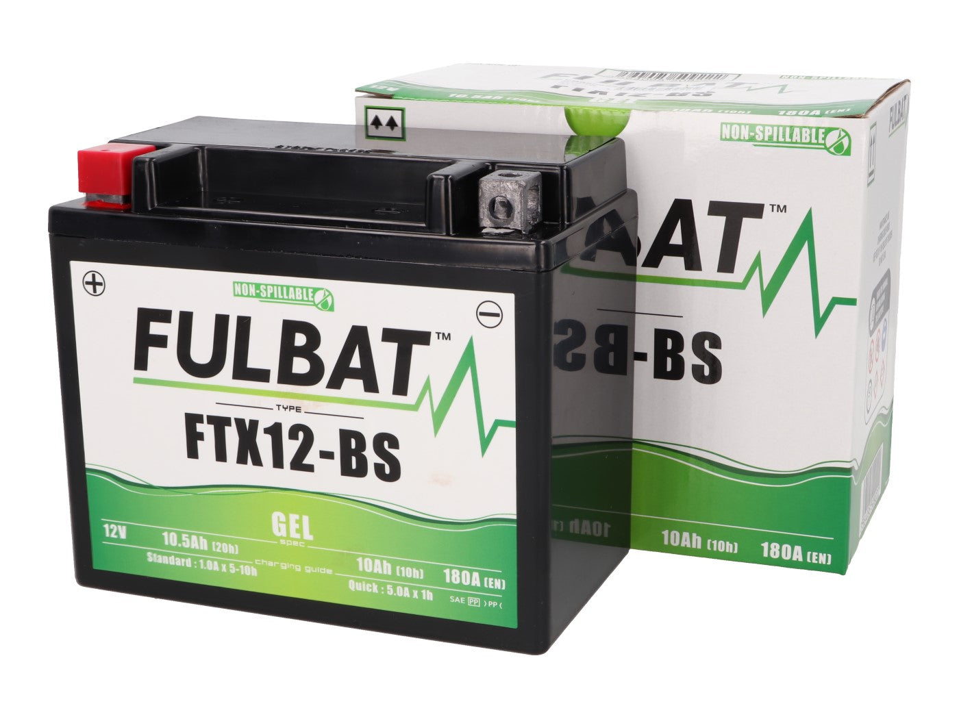 Baterie Fulbat FTX12-BS GEL pentru Vespa Modern, Piaggio, Aprilia, Gilera, Kymco și alte modele
