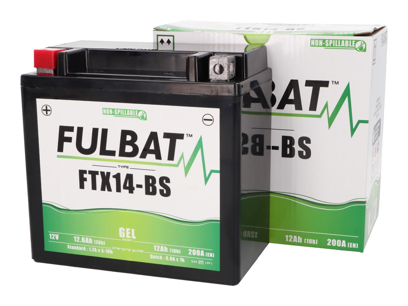 Baterie Fulbat FTX14-BS GEL pentru Piaggio, Hyosung, Vespa Modern, Honda, Gilera și alte mărci