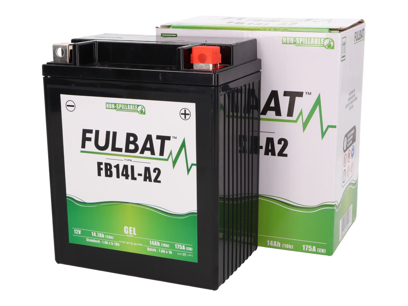 Baterie Fulbat FB14L-A2 GEL pentru Gilera, Piaggio, Aprilia, Arctic Cat și alte modele