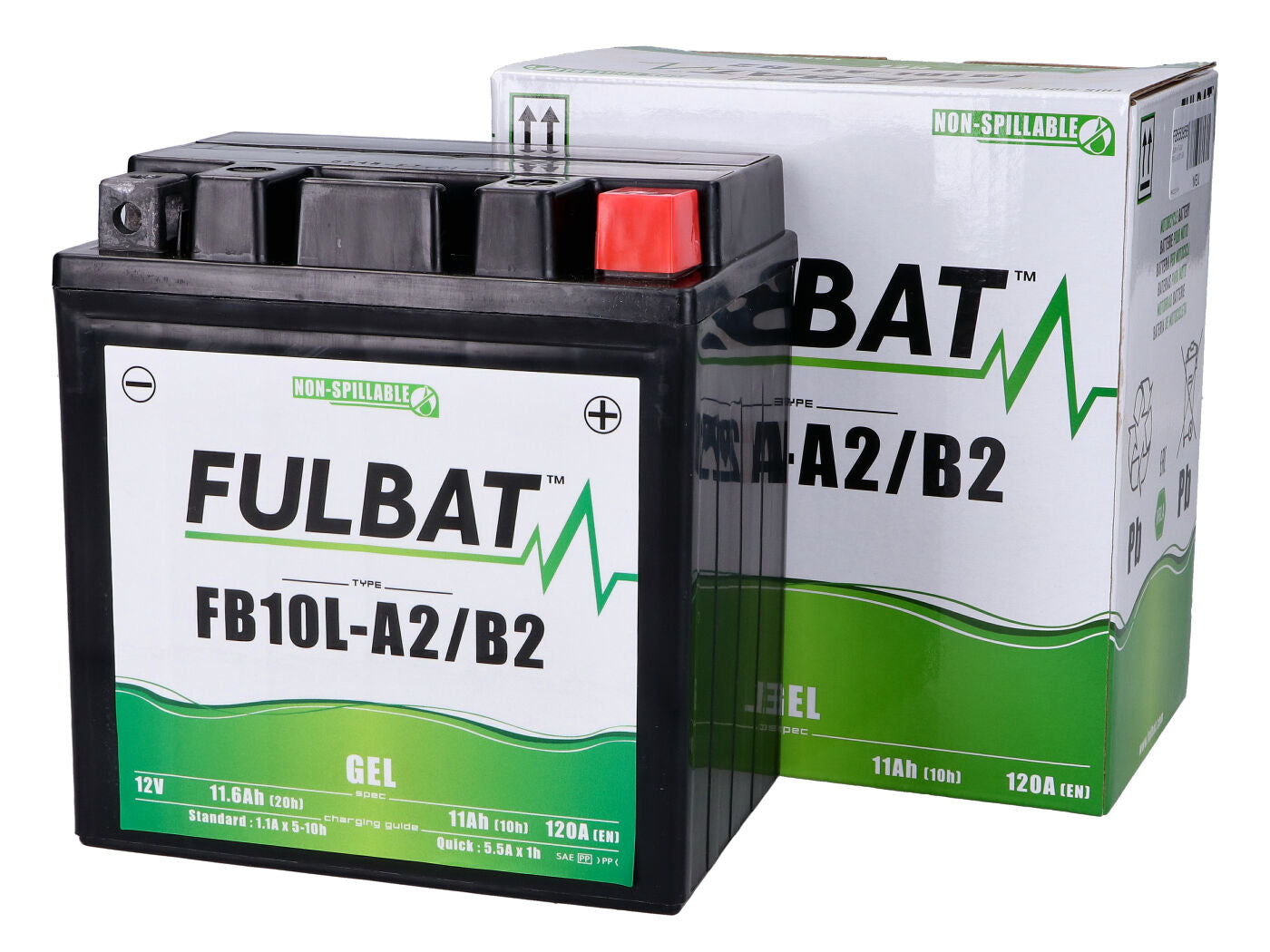 Baterie Fulbat FB10L-A2/B2 GEL pentru Piaggio, Gilera, Italjet, Derbi și alte modele