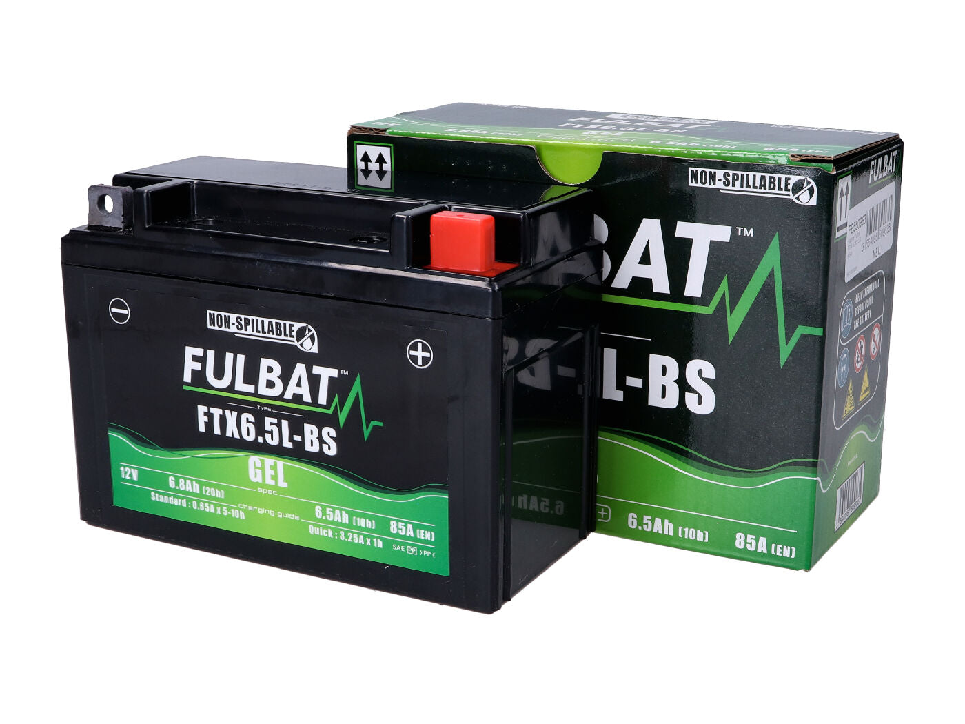Baterie Fulbat FTX6.5L-BS GEL 6.5Ah pentru Kymco, Kawasaki și alte modele