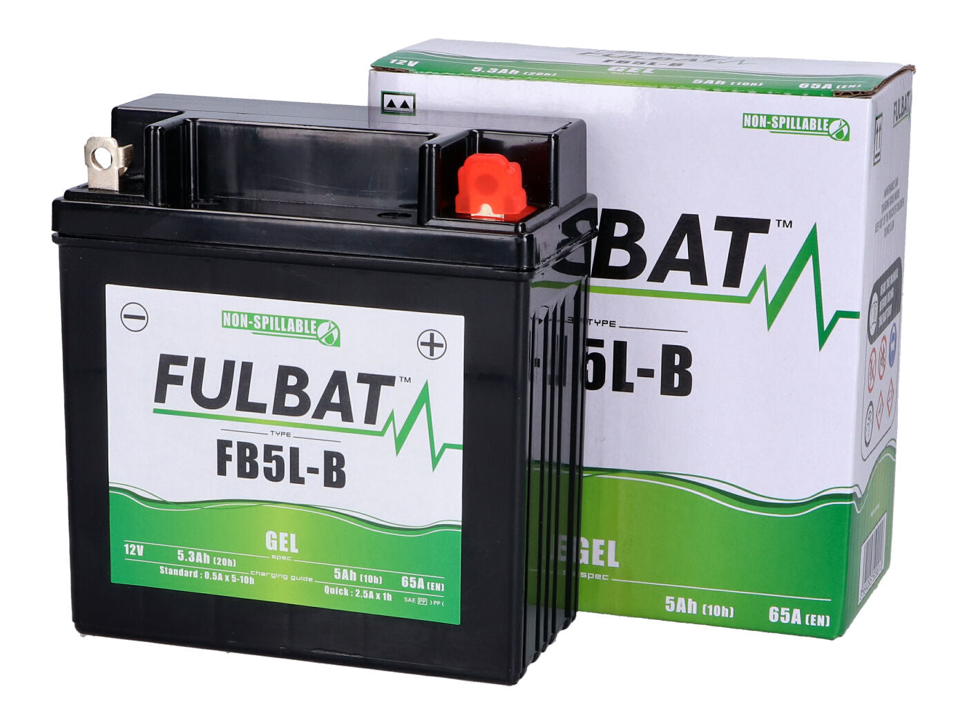 Baterie Fulbat FB5L-B GEL pentru Vespa Classic, Aprilia, Vespa Modern, Malaguti, Simson și alte modele