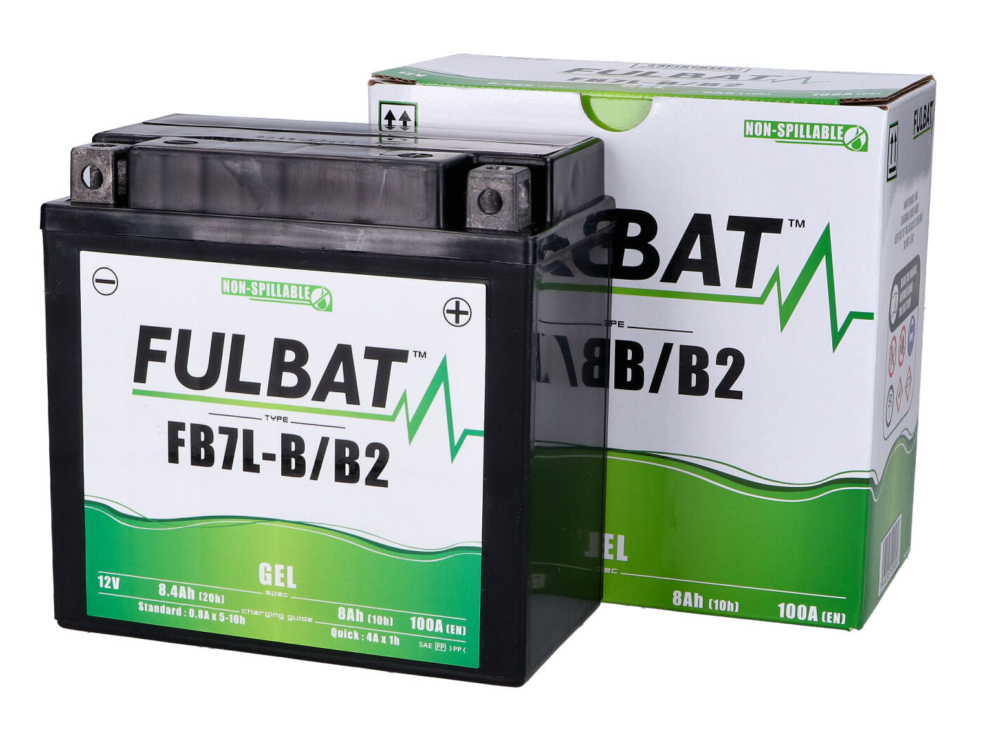 Baterie Fulbat FB7L-B/B2 GEL pentru Yamaha Majesty 125, SR 125, YFM 80, Hyosung GA 125 și alte modele