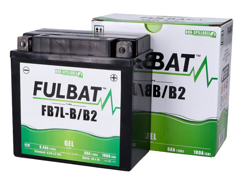 Baterie Fulbat FB7L-B/B2 GEL pentru Yamaha Majesty 125, SR 125, YFM 80, Hyosung GA 125 și alte modele