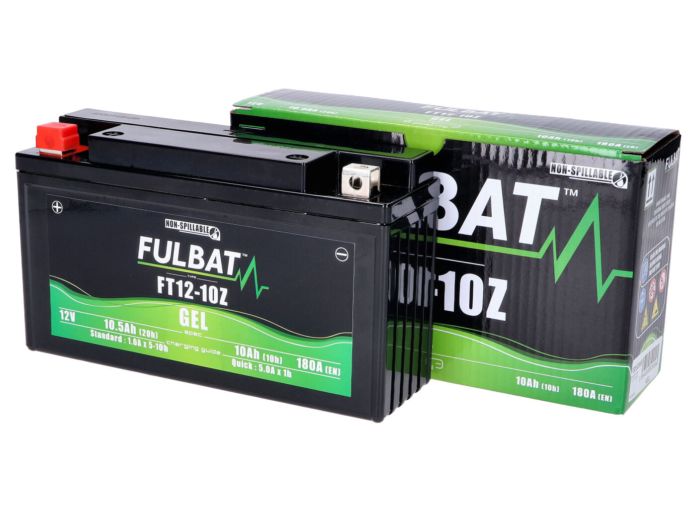 Baterie Fulbat FT12-10Z GEL pentru motociclete și scutere
