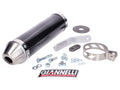 Tobă eșapament Giannelli aspect carbon pentru Derbi Senda 50 SM, Senda 50 R DRD Racing și alte modele