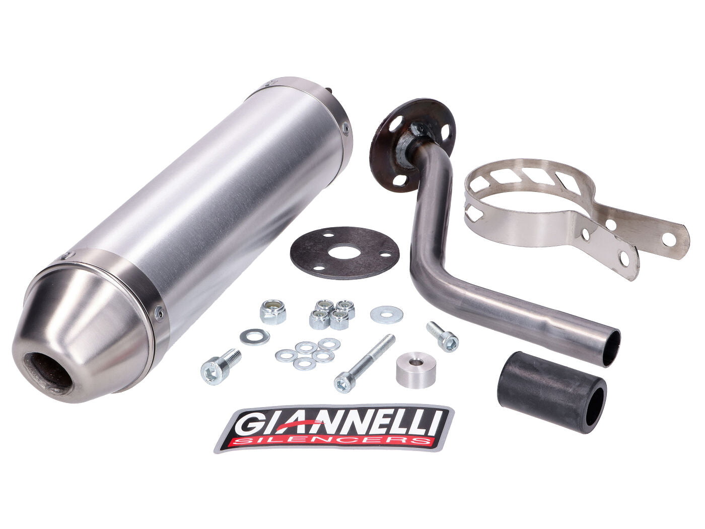 Tobă eșapament Giannelli aluminiu pentru HRD Sonic 50 Enduro (AM6), Sonic 50 SM (AM6)