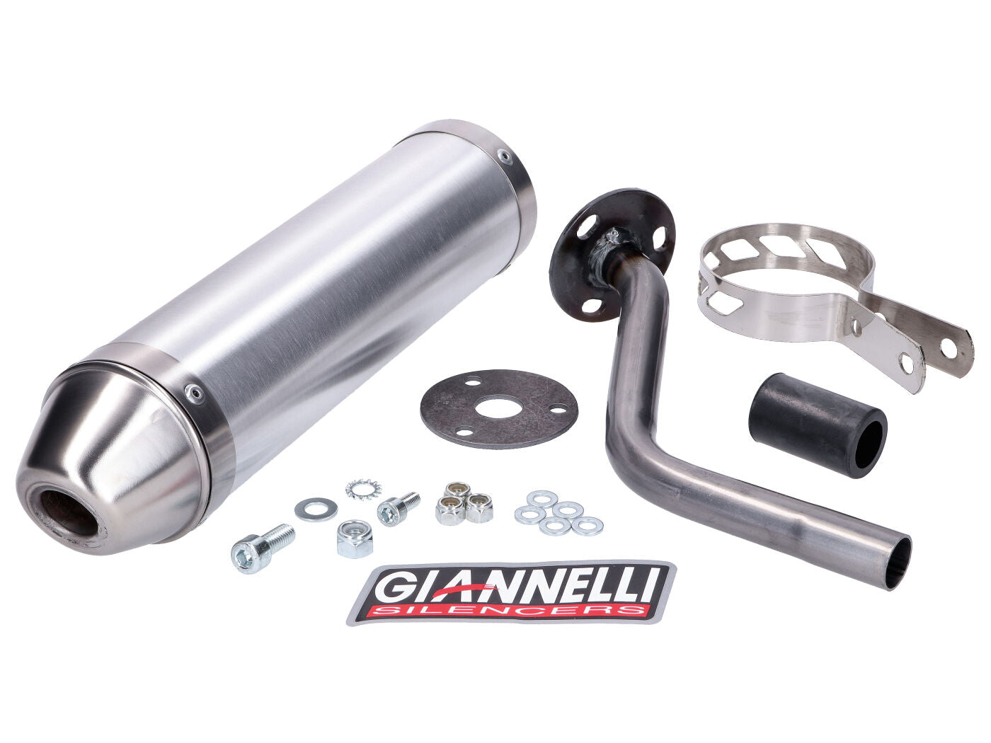 Tobă eșapament Giannelli aluminiu pentru HRD Sonic 50 Enduro (AM6), Sonic 50 SM (AM6)