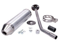 Tobă eșapament Giannelli aluminiu pentru Derbi Senda, Gilera SMT/RCR, Aprilia RX/SX 50 și alte modele