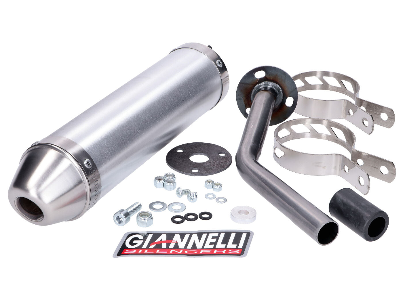 Tobă eșapament Giannelli aluminiu pentru Fantic Motor Enduro ER 50 Competition, Motard MR 50 Competition