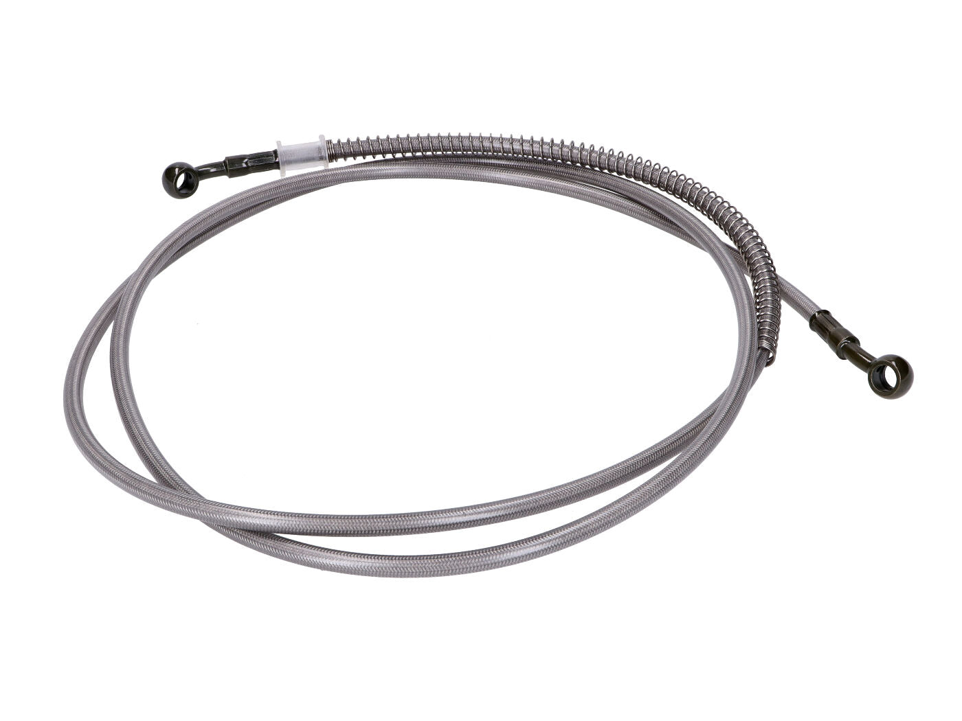 Furtun frână față împletit oțel 101 Octane pentru frână disc spate GY6 125/150cc 4T pentru Baotian, REX, Jonway, Lance, TNG și alte mărci