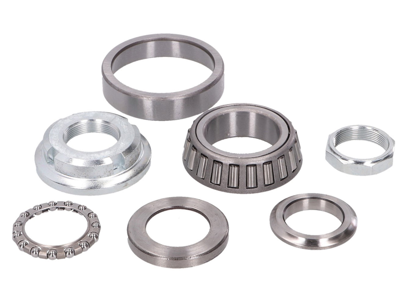 Set rulmenți jug direcție 101 Octane cu rulment conic pentru GY6 125/150cc - Znen, Baotian, Flex Tech, Adly și alte mărci