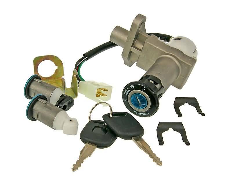 Set de încuietori complet 101 Octane Versiunea 1 pentru Baotian, REX, Jonway, Lance, Adly și alte modele GY6 125/150cc