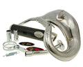 Eșapament Sport Turbo Kit Bufanda RQ cromat pentru Rieju MRX 50, SMX 50 și alte modele (AM6)