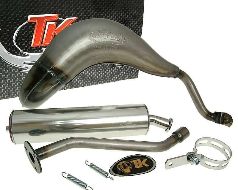 Eșapament Racing Turbo Kit Bufanda R pentru Beeline SMX 50 Black Tiger, Supercross 50, 50 SM Supermoto AM6 2T LC, CPI Supercross SX 50, Supermoto SM 50