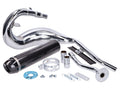 Eșapament sport Turbo Kit Bufanda R cromat / aspect carbon pentru Beta RR 50 Enduro, RR 50 Motard 2021- Euro5