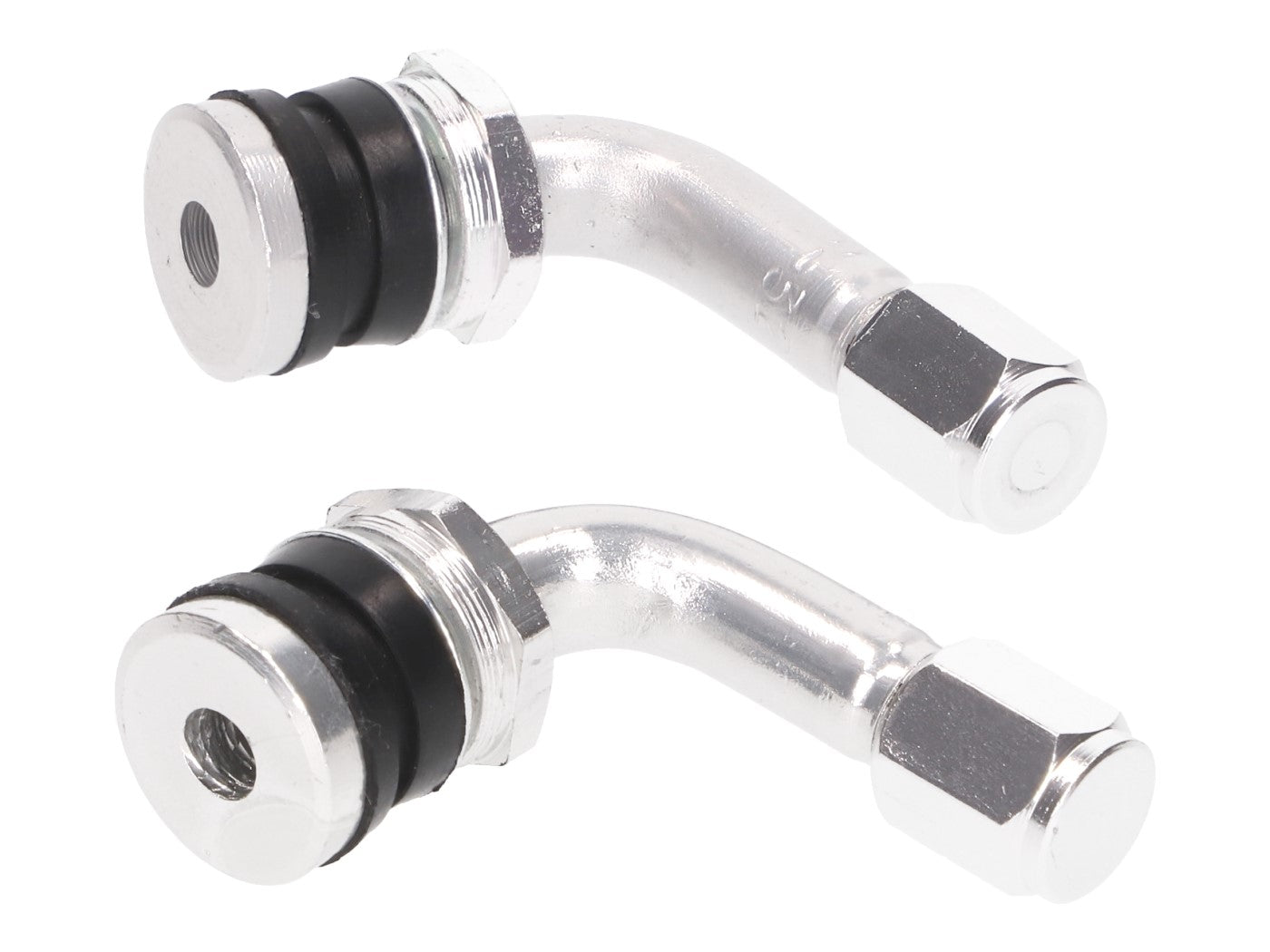 Set valve 101 Octane 90° argintiu universal