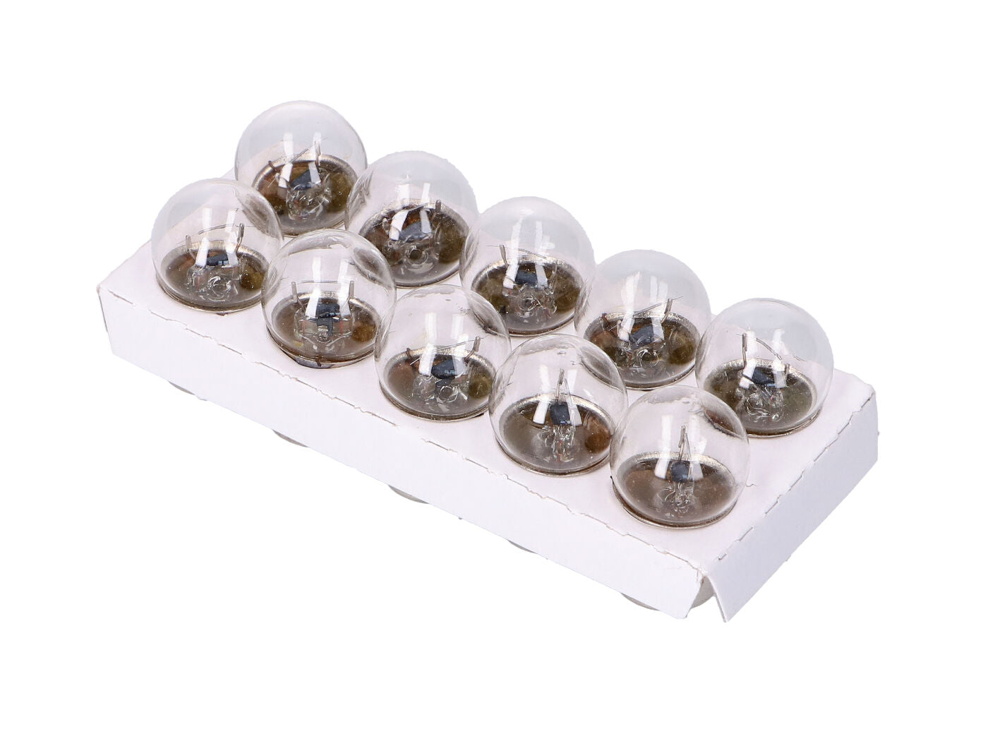 Becuri Vparts R10W BA15S 12V 10W pentru semnalizare transparent - set 10 bucăți universal