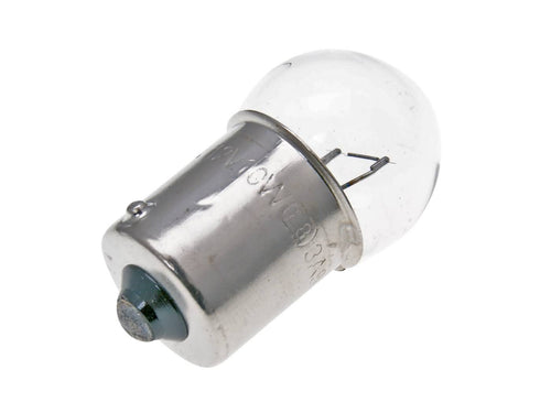 Bec Vparts R10W BA15S 12V 10W pentru semnalizare transparent universal