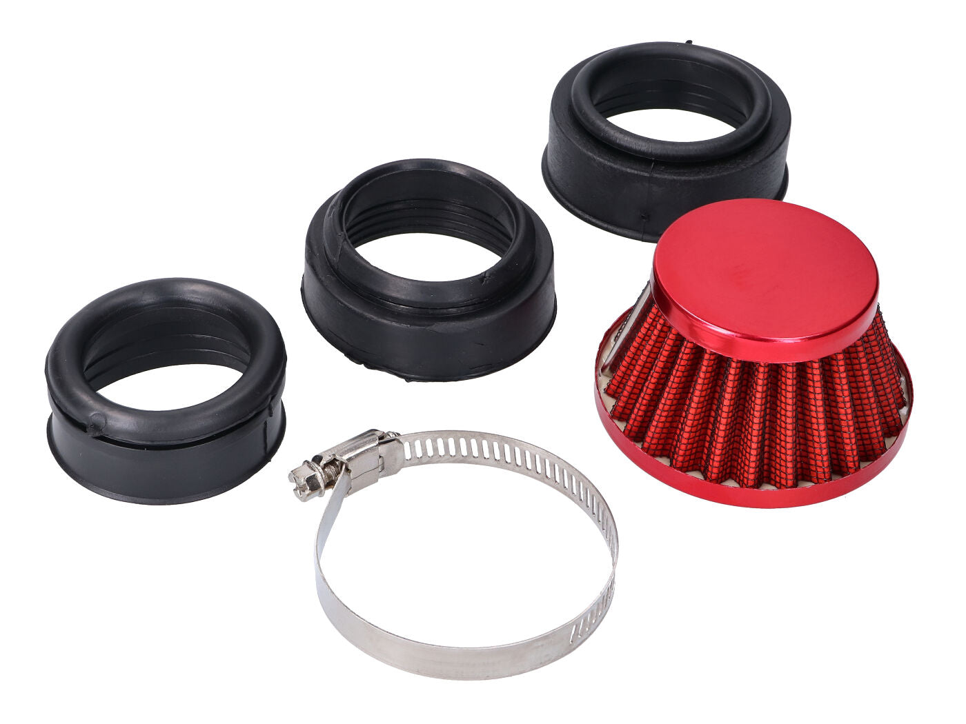 Filtru de aer sport 101 Octane Powerfilter Shorty 44 / 52 / 54mm roșu universal