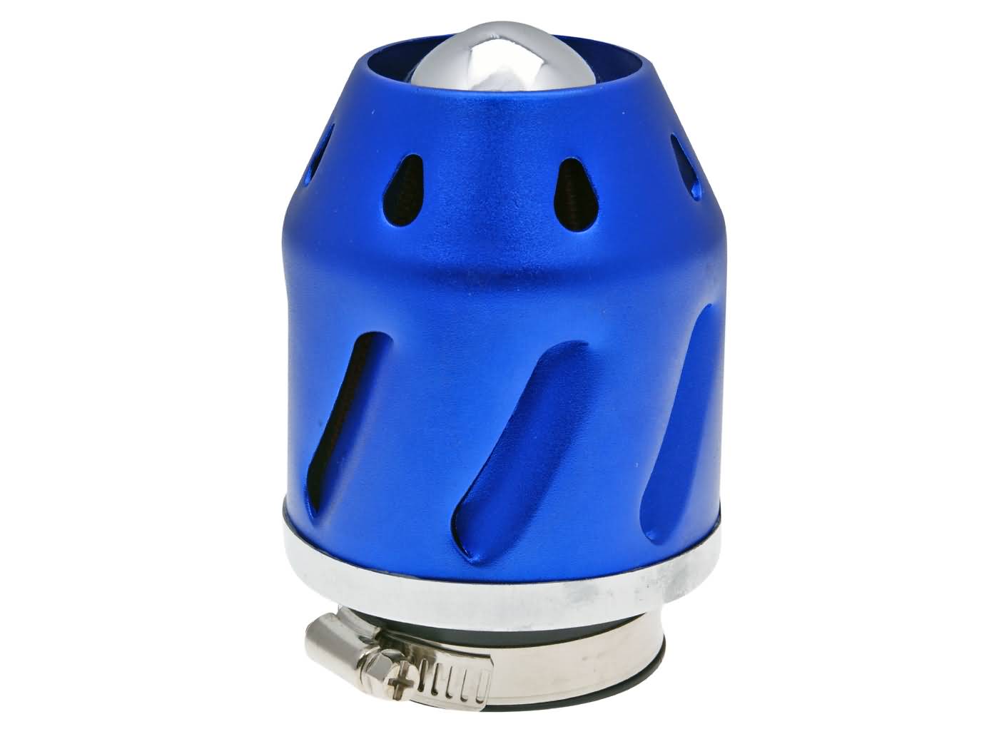 Filtru de aer tuning 101 Octane Grenade albastru drept 42/48mm cu adaptor universal