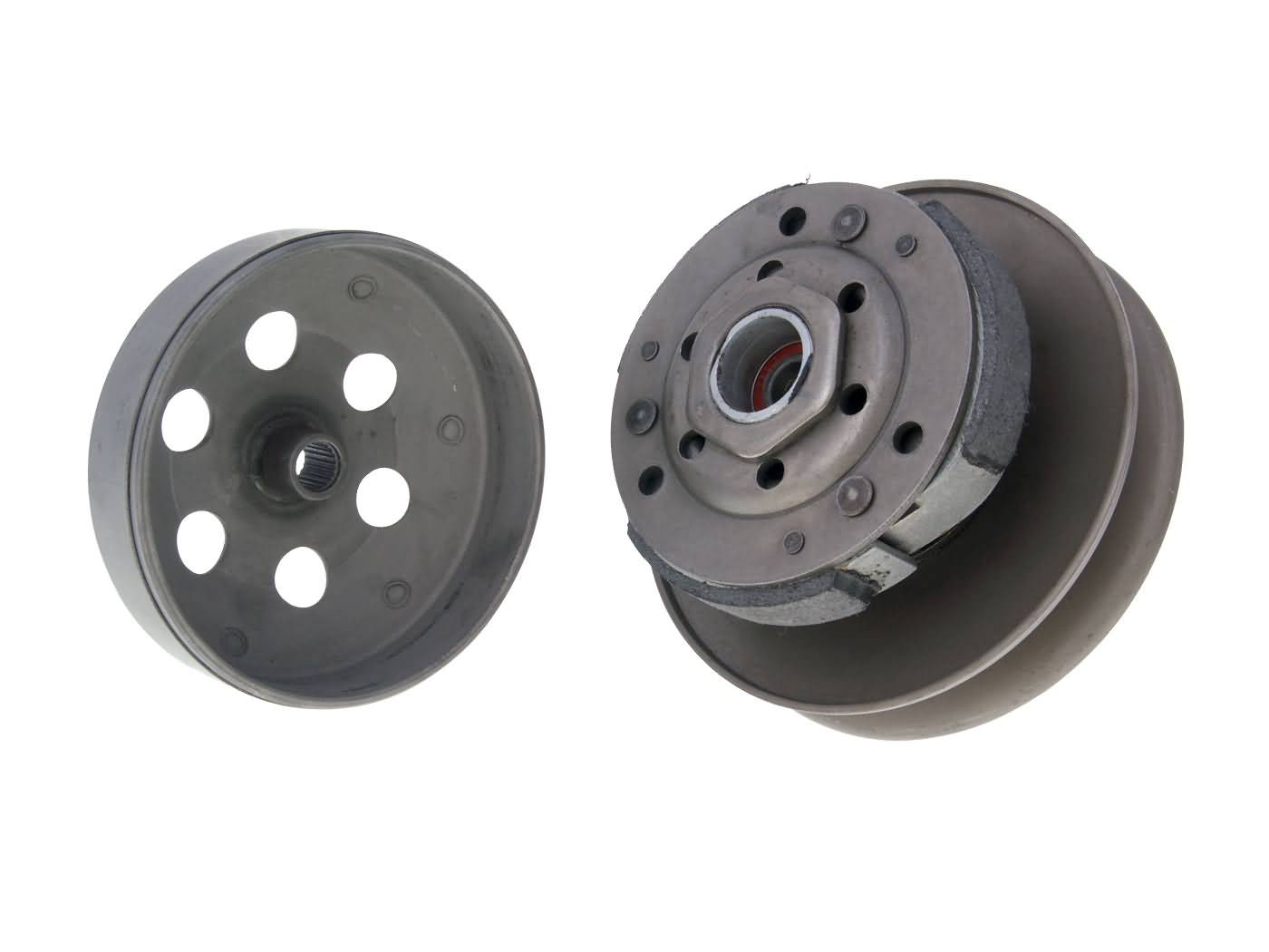 Kit fulie ambreiaj 101 Octane cu clopot 107mm convertor 134mm pentru Piaggio, Vespa, Gilera, Aprilia și alte modele