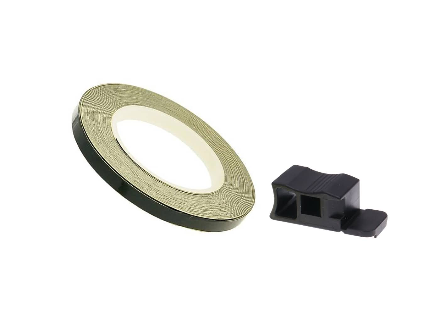 Bandă adezivă jantă 101 Octane 7mm neagră 600cm universal